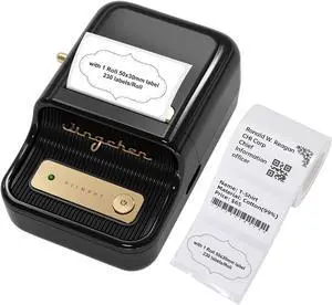 B21 Label Printer,Bluetooth Thermal Label Maker,Ideal for Home Organization,Business,Ofice,50x30mm Label,230Pcs(Black)
