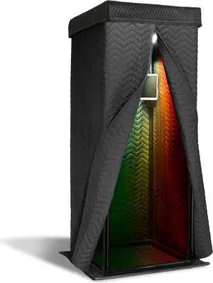 Ultimate Vocal Booth | Portable Sound Booth for Recording Echo-Free Vocals | 360 Reverb Stand-In Isolation Shield | Pro-Sound Blankets | Recommended by Rolling Stone
