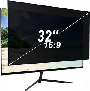 32 Inch Privacy Screen for Monitor with 16:9 Widescreen Monitor, Anti Blue Light Screen Protector - Anti-Glare - Anti-Scratch Protector Film for Data confidentiality Privacy Shield