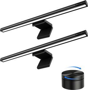 Computer Monitor Light Bar,Wireless Remote Control Multiple Screen Lamp with Dimmer Switch, USB Powered, E-Reading LED Light, Anti-Glare for Office/Home, Brightness/Color Temperature Adjustment