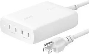 BoostCharge Pro 4-Port USB-C GaN Wall Charger, 200W Multi-Port Charger w/USB-C PD 3.1 Fast Charge + 5ft Power Cord for MacBook Pro, iPhone 16 Series, iPad Pro, Galaxy S24, Google Pixel, & More