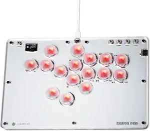 Haute42 Arcade Stick 16Keys All-Button Gamerfinger with Turbo Functions & Custom RGB,Arcade Controller Street Fight for PC/Ps3/Ps4/Switch/Steam Game Keyboard-Supports Hot Swap & SOCD