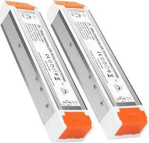 Led dimmable Driver 12V 120W Quiet Operation Universal Regulated 12V DC SCR dimmable Power Supply Low Voltage dimmable Transformer for Constant led Products 2 Pack
