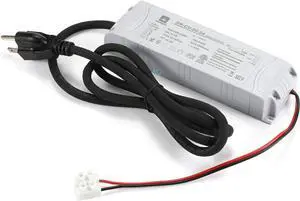 Dimmable Driver, 60 Watt Class 2 LED Power Supply,110V AC - 24V DC Low Voltage Transformer Compatible with Lutron and Leviton Dimmer for LED Strip Light, Cabinet Lights, LED puck light, module light,