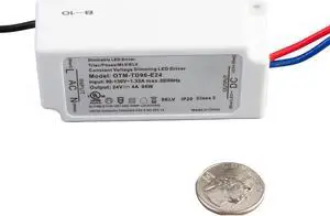 Dimmable LED Driver, UL Listed 24v 96w Power Supply 4 amp triac dimming Constant Voltage AC to DC Transformer Compatible with Lutron and Leviton Wall dimmer for LED Strip Light Under Cabinet