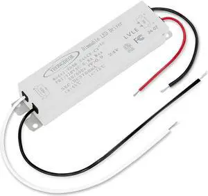 96W LED Driver Dimmable, 24V 3.7A Low Voltage Electronic Transformer, AC 120V to DC 24V Power Supply, Dimming Constant Voltage LED Driver for Track Lights, Spotlights