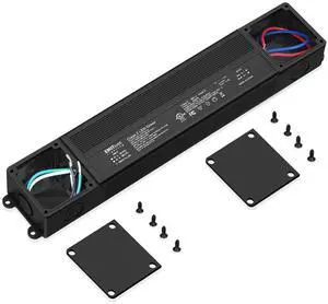 96W Triac Dimmable LED Driver 100-277VAC to 24VDC Dimmable Power Supply Waterproof IP67 Transformer for Indoor Outdoor LED Lights Compatible with Lutron and Leviton Dimmers Class 2 UL Listed