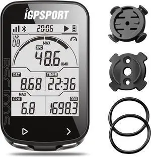 BSC100S Bicycle/Bike Computer Wireless, 2.6 inch LCD Display Rechargeable Waterproof GPS Cycling Computer