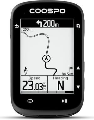 COOSPO CS500 Bike Computer Wireless, 2.6 Inch LCD GPS Cycling Computer with Route Navigation, Bluetooth5.0 ANT GPS Bicycle Speedometer with Auto-Backlight, Support Bike Radar & 45H Battery Life