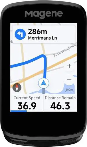 C606 Smart Navigation GPS Bike Computer with Offline Map, 2.8-inch Color Touchscreen, WiFi & Bluetooth Cycling Computer, 11 Languages, IPX7 Waterproof