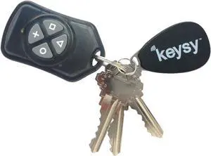 Keysy RFID Duplicator - Copy Key Fobs and Key Cards (HID, AWID, Indala, Keri, ioProx, Rosslare, DKS Doorking, XceedID, Paradox, CDVI + More) Reader Writer Copier Cloner 125kHz Including (1 Key Fob)