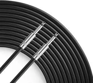 Pro 100 Feet 12AWG 1/4" to 1/4" Speaker Cable - Heavy Duty 100ft 12 Gauge Speaker Wire Cord for Audio Amplifier - Single