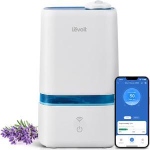 4L Smart Cool Mist Humidifier for Home Bedroom with Essential Oils, Customize Humidity for Baby & Plants, APP & Voice Control, Schedule, Timer, Last up to 40Hrs, Whisper Quiet, Handle Design