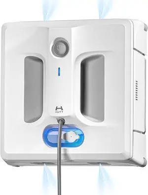 Auto Window Cleaning Robot A1, Upgraded 4 Water Spray & 6000PA High Suction Power Window Cleaner with Laser Sensor Detection, Perfect for High-Rise Windows, Tiles and Glass (A1)