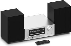 Bluetooth Stereo Shelf System and CD Player, 100W Home Stereo System with FM Radio, Backlit LCD Display, USB and 3.5mm Headphone Jack| Oakcastle HiFi300 Stereo System for Home, Bookshelf Stereo System
