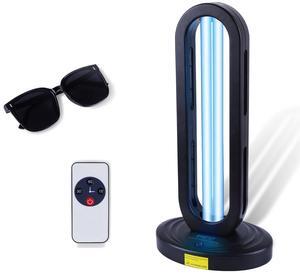 Home Disinfection Device, UV Light Sanitizer for Dust Mites,UVC Light for Room,Ultraviolet Light with 3- Speed Timing and Remote Control,38W UV Lamp for Home