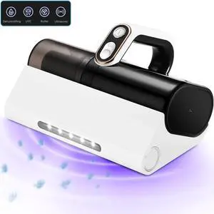Bed Vacuum Cleaner, Handheld UV Mattress Cleaner with LED light & High Heating Tech, 500W Powerful Deep Mattress Vacuum, HEPA Filter for Bed, Mattress, Pillow, Couch, Pet Hair and Carpets Cleaning