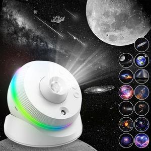 Galaxy Projector for Bedroom, 13 in 1 Planetarium Star Projector Galaxy Light, 360° Rotation Realistic Sky Night Light with Timer for Kids Adults Ceiling Large Room Décor