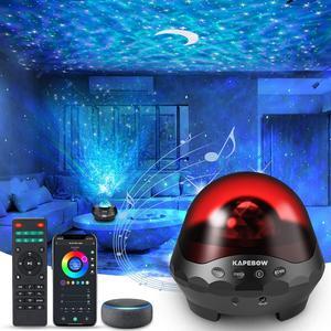 Galaxy Star Projector Light with White Noise Bluetooth Speaker for Bedroom Living Room Ceiling Decor, Remote Control, Work with Alexa&Smart App, 10 Colors LED Night Lights for Kids/Adult Gift