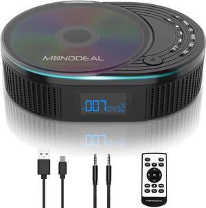 CD Player Portable,MONODEAL Boombox CD Player with Bluetooth Transmitter,FM Radio & Bluetooth Speaker 2 in 1 Combo,Portable CD Player for Car/Home with Remote Control,Headphone Jack,Support AUX/USB