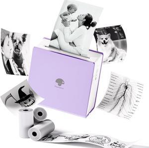 Label Printer, M02 Mini Sticker Printer, Thermal Pocket Inkless Portable Printer, Bluetooth Label Maker Machine for Notes, Journal, Photo, Scrapbooking, Crafting