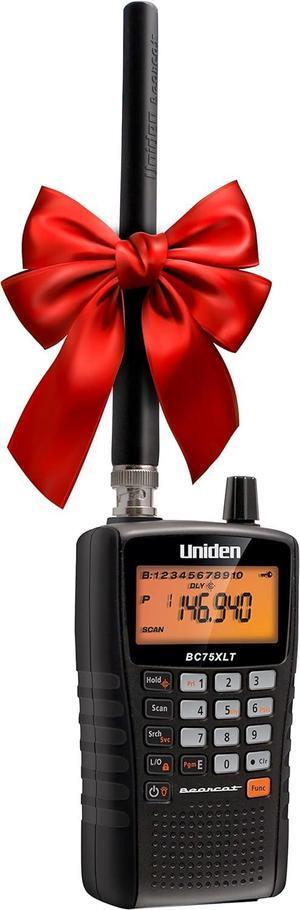 Bearcat BC75XLT Handheld Scanner, 300 Channels, 10 banks, Close Call Technology, PC Programable, NOAA Weather, Aviation, Marine, Railroad, NASCAR, and Non-Digital Police/Fire/Public Safety
