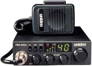 PRO520XL Pro Series 40-Channel CB Radio. Compact Design. ANL Switch and PA/CB Switch. 7 Watts of Audio Output and Instant Emergency Channel 9. - Black