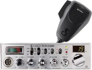 29 LTD Classic AM/FM Professional CB Radio - Easy to Operate, Emergency Radio, Instant Channel 9, 4-Watt Output, Full 40 Channels, Adjustable Receiver and SWR Calibration, Black