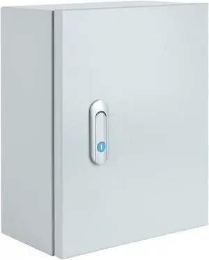 Steel Electrical Junction Box, Indoor&Outdoor Electrical Enclosure Box, Wall Mounted Waterproof&Dustproof Metal Box, Universal Electric Equipment Enclosure Box with Safety Locks and Mounting Plates