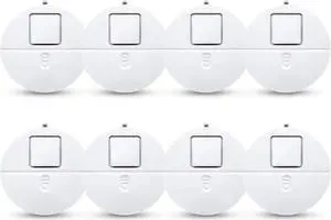 Modern Ultra-Thin Window Alarm with Loud 120dB Alarm and Vibration Sensors Compatible with Virtually Any Window, Glass Break Alarm Perfect for Home, Office, Dorm Room- 8 Pack