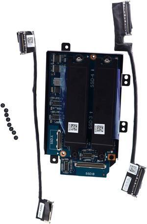Interposer Board D3P25 LS-J106P to NVMe M.2 SSD Hard Drive SSD-3 and SSD-4 w/ 2.5" HDD Bracket R24Y6 for  Alienware Area-51m R2