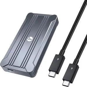 40Gbps NVMe Enclosure,V VCOM M.2 NVMe SSD Enclosure, Aluminum Alloy External NVMe Enclosure Support Size 2280 M&B+M-Key,Compatible with Thunderbolt 3/4,USB4/3.2/3.1/3.0/2.0
