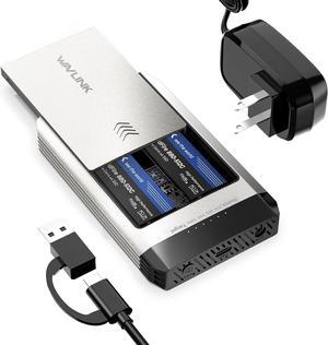 NVMe Cloner, 20Gbps M.2 Duplicator Dual-Bay Offline Clone Tool-Free, M.2 Cloner with Heat Dissipation, NVMe Enclosure for SSDs PCIe Sizes 2230/2242/2260/2280, Supports NVMe and AHCI, up to 8TB