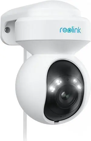 4K PoE Security Outdoor IP Camera with 355° Pan & 50° Tilt, Color Night Vision for Home Surveillance, Auto Tracking, Smart Detection, Two-Way Talk, 24/7 Recording, E1 Outdoor SE PoE