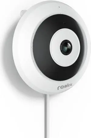 REOLINK 6MP PoE IP Fisheye Camera with 360° View, Surveillance for Home/Office Security, Smart Human Detection, Two Way Talk, Ceiling/Wall/Desk Mount, Multiple Panoramic Display Views, FE-P(White)