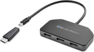 Cable Matters 101075, Triple Monitor Mini DisplayPort/DisplayPort Hub, (3X 4K DisplayPort Splitter) 3-Port DisplayPort 1.4 Enabled for 8K and 4K 120Hz HDR for Windows Only, NOT Compatible with macOS
