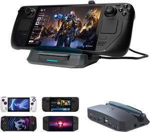 Steam Deck Dock with HDMI 4K@60Hz, USB C Charging, Screen Mirroring, Video Capture for Steam Deck, ROG Ally, Legion Go,  Claw, Switch, iPhone, iPad - X'TRA GO GC515