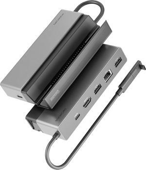GR10 Steam Deck Dock | USB4 Gaming Mobile Dock | HDMI 2.1 | Hub | TV Dock| Steam Deck/ROG Ally/Mobile(iPhone)/Laptop(MacBook) Compatible| 1080p360Hz/4K120Hz| PD100W| 2.5GbE| Flip Stand| beCreatus
