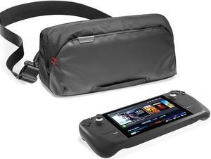 Carrying Case for Steam Deck/Steam Deck OLED/ ROG Ally X, Storage Portable Bag, Protective Shoulder Bag with Pockets Fit Console, AC Adapter, Dock, Lightweight Bag for Daily Use, Travel