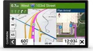 Garmin dzl OTR610, Large, Easy-to-Read 6 GPS Truck Navigator, Custom Truck Routing, High-Resolution Birdseye Satellite Imagery, Directory of Truck & Trailer Services