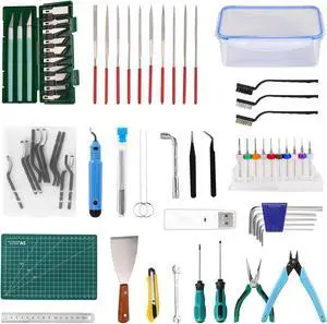 Sovol 3D Printer Tools Kit, 78 PCS 3D Printer Accessories with Nozzle Cleaning Kit, Removable Multi-Function Screwdriver Kit, Deburring, Removal Tools, Cutters, Hobby Knife Set, Wrench Set