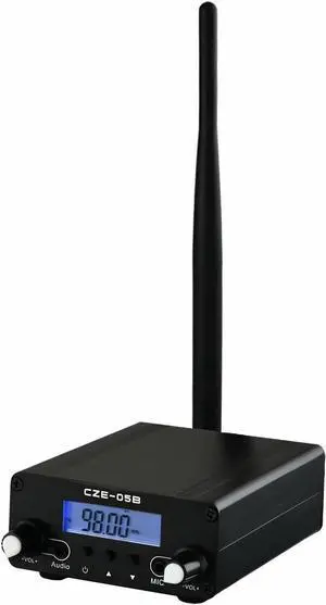 0.5W FM Transmitter for Church Parking Lot - FCC Certified Long Range Stereo Mini Radio Station for Drive-in Movie, Fireworks Show, and Outdoor Events
