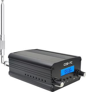 FM Transmitter,Long Range Stereo Radio Broadcast Transmitter for Drive-in Church Light Show Supermarket School Car Theater,Conference, Factory Personal Radio