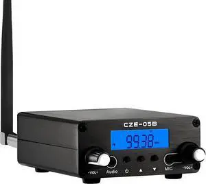 FM Transmitter for Church Drive-in Movie Long Range Stereo Transmitter for Parking Lot, Lights Show Fireworks Display,School, Supermarket Event