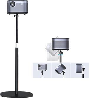 Projector Stand Floor Projector Mount with Adjustable Height 20''-50'', Universal Projector Ceiling Mount 360° Rotatable Compatible with Projector, Camera, Webcam for Home & Office & Outdoor