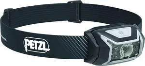 ACTIK CORE Headlamp - Powerful Rechargeable 600 Lumen Light with Red Lighting for Hiking Climbing and Camping - Grey