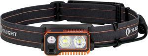 Array 2 Pro 1500 Lumens Headlamp with Red Light Option, Powered by USB-C Rechargeable LED Headlight with Motion Sensor for Outdoors, Camping, Running, Working (Orange)