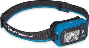 Storm 450 LED Headlamp, Waterproof and Dimmable Battery Powered Headlamp for Camping, Hiking, Hunting, Running, Work with Red Light Headlamp Mode, Azul