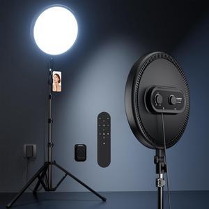 Large Ring Light with 72" Tripod Stand, 6500K Full-Screen Selfie Ring Light for Live Stream, YouTube, TikTok, Video Recording, Photography, Ring Light Tripod for iPhone/Phone with Remote