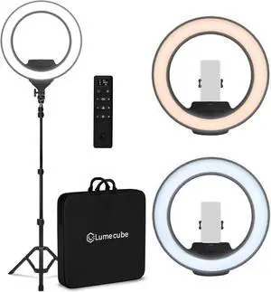 Ring Light Pro | Wireless Professional Lighting for Photography, Streaming, Video | Fully Adjustable Color and Brightness | Includes Sturdy, Portable Tripod Mount and Padded Carrying Case